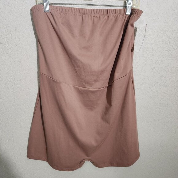 Wild Fable ButterBliss romper XXL Juniors Tan Recycled Polyester/Spandex Womens - Picture 1 of 6